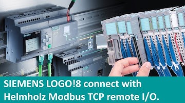 SIEMENS LOGO!8 connect with Helmholz Modbus TCP remote I/O
