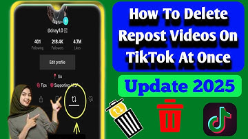How To Delete Reposts Videos On TikTok At Once (2024) | Remove Repost on Tiktok