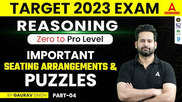 Important Seating Arrangements and Puzzles #4 | Reasoning by Gaurav Singh