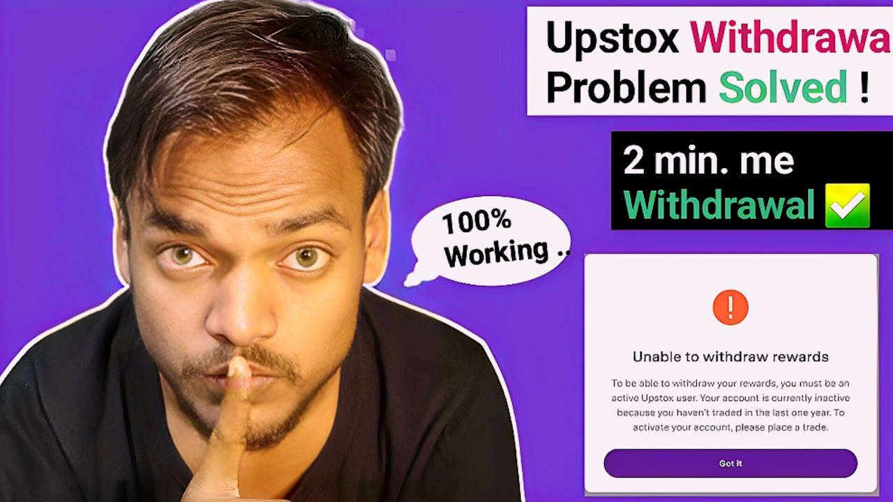 upstox withdrawal problem upstox refer and earn withdraw how to withdraw upstox refferal