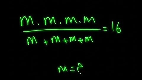  🤯 ONLY 5% Can Solve This Viral Math Equation! Find M (m^4 / 4m = 16)