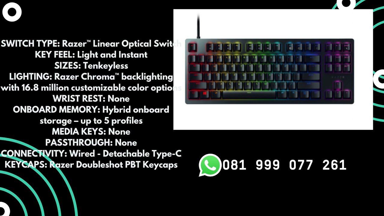 Harga Dan Spec Keyboard Gaming Razer Huntsman Tournament Edition Linear ...