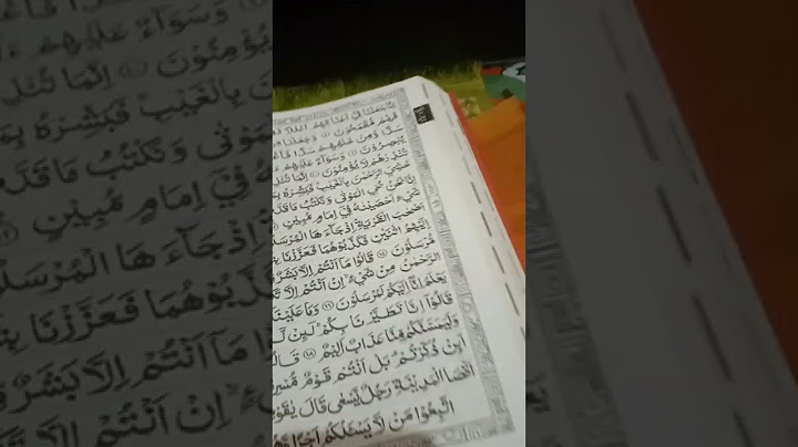 Berikut ini yang bukan termasuk ayat dari surat Yasin adalah