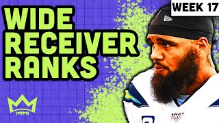 Top 30 Wide Receiver Rankings & Tiers | Week 17 Fantasy Football
