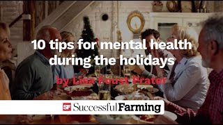 10 tips for mental health during the holidays