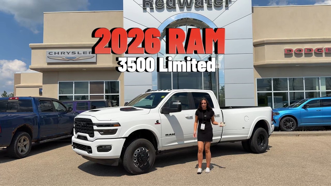Heavy-Duty Luxury! 2026 Ram 3500 Limited Long Box Dually Walkaround with Jill at Redwater Dodge