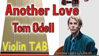 Another Love - Tom Odell - Violin - Play Along Tab Tutorial Resimi