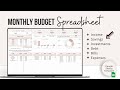 How to track your money  monthly budget spreadsheet  google sheets template monthly money tracker