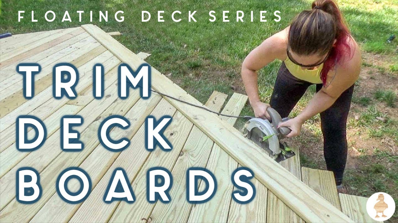 diy floating deck part