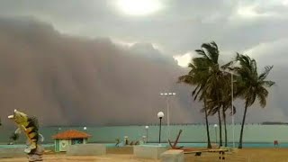 Brésil : les images dune gigantesque tempête de sable | AFP