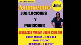#AumentoJubilados #Junio #jubilaciones #Pensiones #Puam #PNC  #Anses #pagos