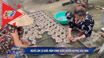Nghề làm cá khô, mắm vùng biên huyện An Phú vào mùa | ATV Tin tức