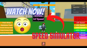 ROBLOX - SPEED SIMULATOR INFINITE SPEED I | PASTEBIN