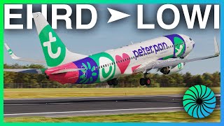 MSFS LIVE | 🧚REAL WORLD Transavia OPS! | Rotterdam (RTM) ✈ Innsbruck (INN) | PMDG 738 | #msfs2020