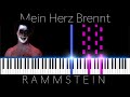 Mein herz brennt  rammstein tuto de piano