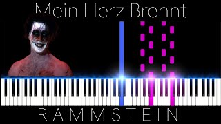 Mein Herz Brennt - Rammstein: Piano Tutorial Resimi