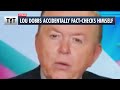 Lou Dobbs Accidentally Fact Checks Himself On-Air