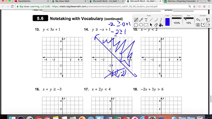 5.6 graphing linear inequalities in two variables answer key