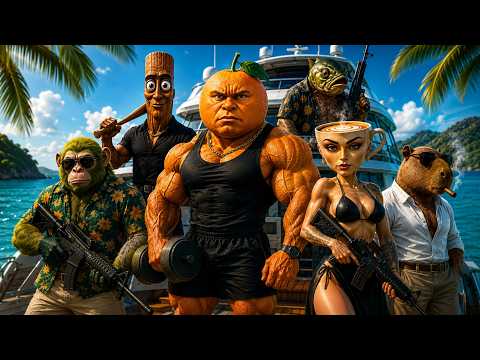 BRAINROT GIGACHADS RAP - Summer Beach Version | Giga Chad Tung Tung Sahur x Sigma Girl