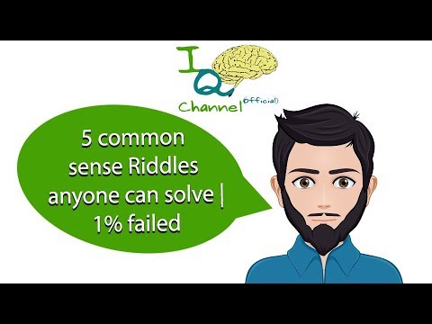 5 Common Sense Riddles Anyone Can Solve | Only 1% Failed - YouTube