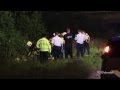 Auto over de kop na politieachtervolging in De Lutte