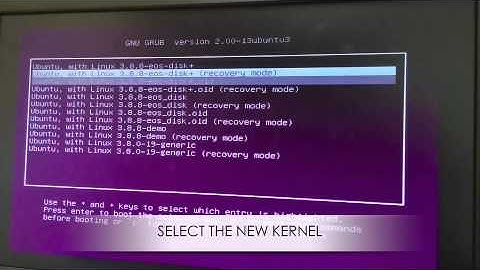 EOS demo : original Linux kernel vs optimized kernel by running a benchmark