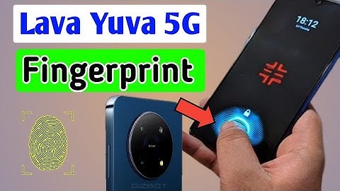 Lava Yuva 5g fingerprint lock setting/How to set fingerprint screen lock in lava yuva 5g