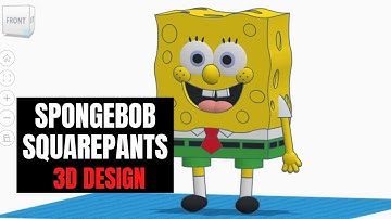 TinkerCAD - Tutorial for Beginners - How to 3D Design SpongeBob SquarePants