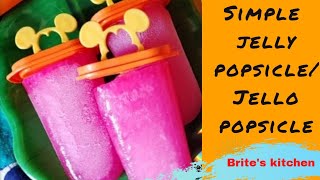 Simple jelly ( jello ) popsicle