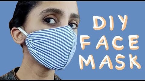 DIY FACE MASK (with filter pocket and adjustable wire) | How to | Sewing Tutorial