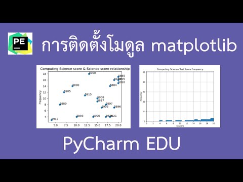 EP.2 การติดตั้งโมดูล matplotlib ในโปรแกรม Pycharm EDU