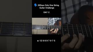 Dandelions - Ruth B One String Guitar 🎸🩵 // Day 2 #guitarcover #guitartutorial #shorts #viral