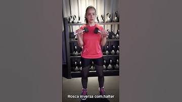 Rosca inversa com halter #bodybuilding #fitness #gym #academia #musculação