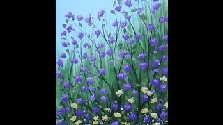Easy acrylic painting of violet and yellow wildflowers. i painted this
on a 4" x 6" watercolour paper. the background was prepainted with sky
blue paint. it can be canvas in any ...
