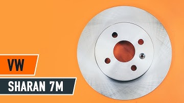 Hoe een achter remschijven, achter remblokken vervangen op een VW SHARAN 7M [Handleiding]