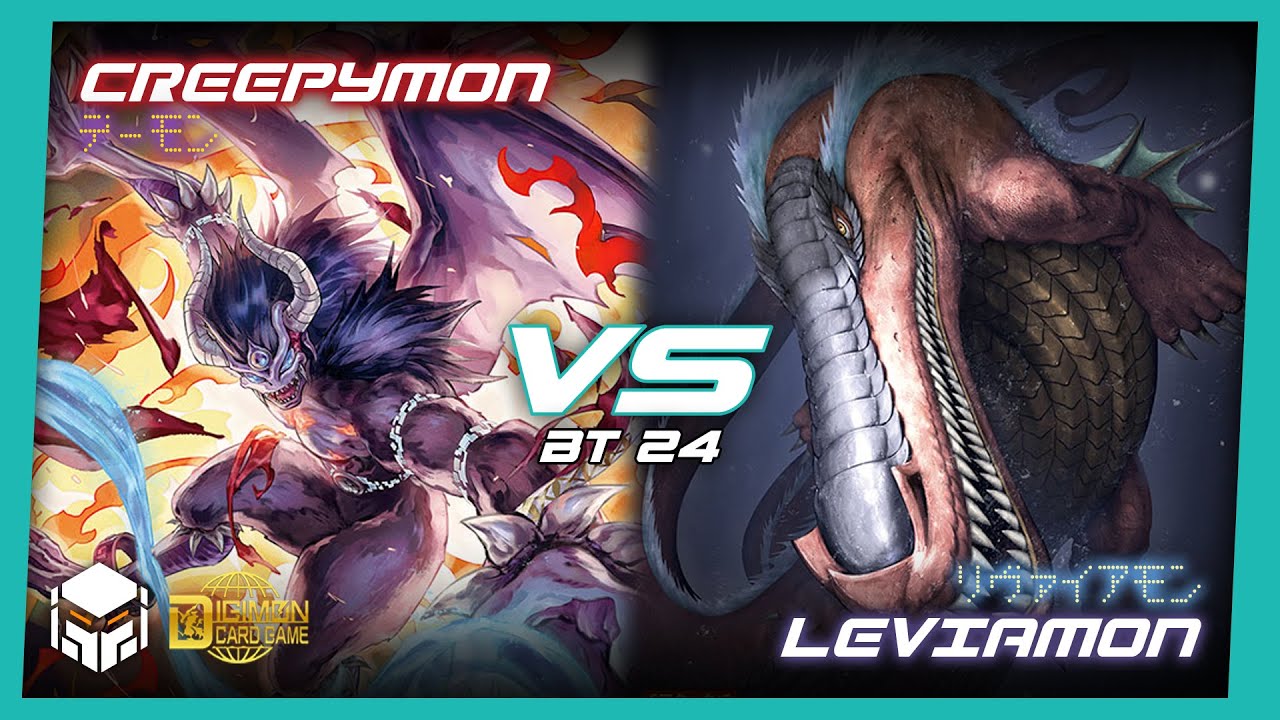 Creepymon vs Leviamon [Digimon Card Game & TCG BT24]