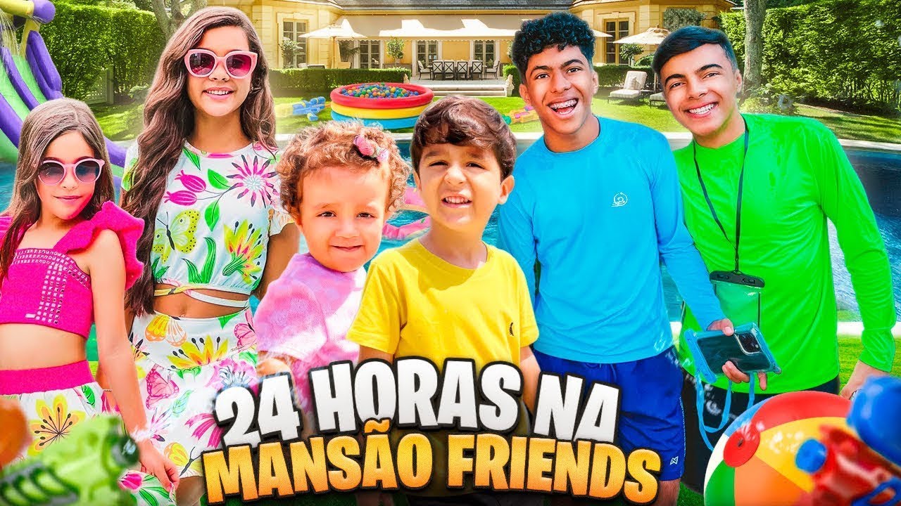 MORAMOS 24 HORAS COM AS IRMÃS PINA, ESTEVÃO FILIPE E GABRIEL DENIS
