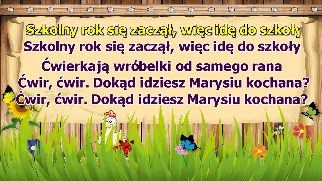 Cwierkaja Wrobelki Od Samego Rana Piosenka