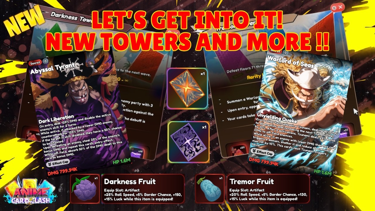 Update 6.8 is HERE! NEW TOWERS + How HARD Are They?! + New Cards