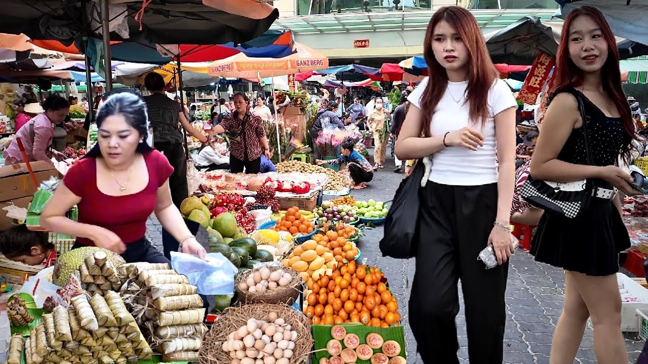 Best CAMBODIAN Street Food 2026 - Morning Walking Tour Boeng Trabaek Traditional Market, Phnom Penh