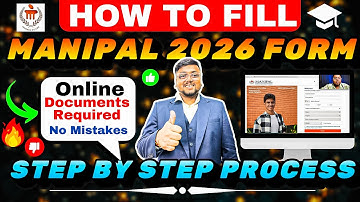 Manipal University Application Form 2026 Out ✅| Step by Step Form Fillup | Manipal form fill up 2026