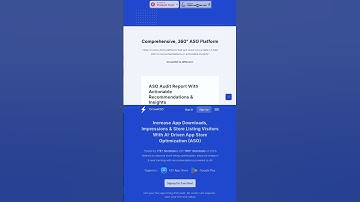 Ai App Store Optimization (Aso) Platform For Ios & Android #shorts