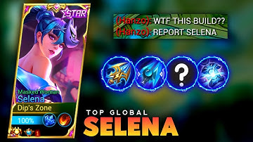 NEW SELENA ABUSING DAMAGE BUILD 2023 | INSANE BRUTAL DAMAGE AND EMBLEM | SELENA MLBB.