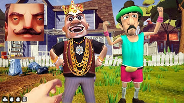 Hello Neighbor - My New Neighbor lester (Scary Robber) Act 2 Trampoline Gameplay Walkthrough