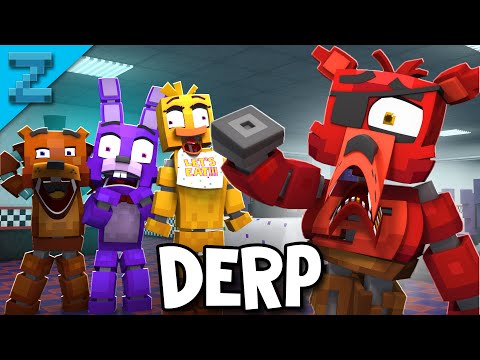 Where is Foxy's Hook? DERP Version | Fazbear and Friends (Minecraft FNAF Animation)