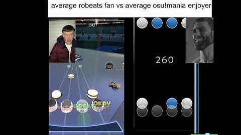 Average robeats fan vs average osu mania enjoyer