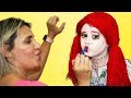 VALENTINA SE TRANSFORMANDO EM BONECA / Kids Makeup My doll with Paints