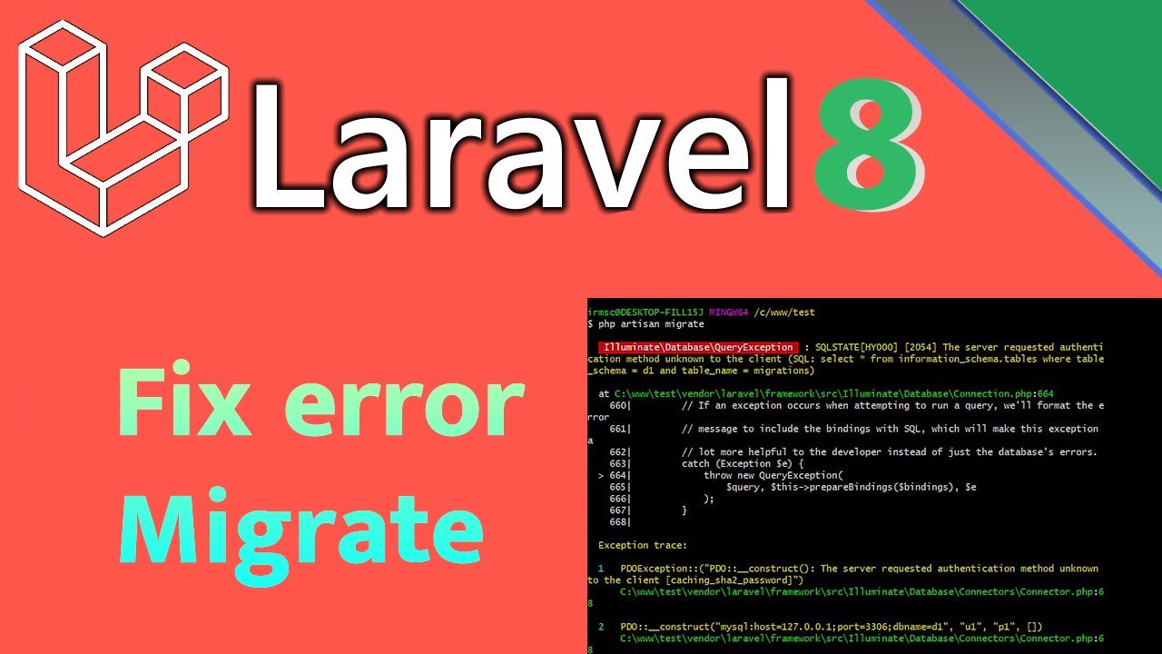 Fix Error When Migrate Laravel 8