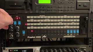 Sequential Prophet 2002 Sampler Pulse Wave Test Curtis Filters