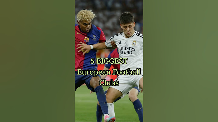 Top 5 BIGGEST Clubs in European Football ⚽👑 #soccer #futbol